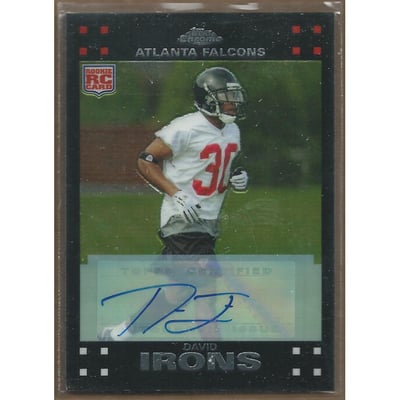 2007 Topps Chrome Rookie Autographs #TC258 David Irons F