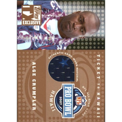 2007 Topps TX Exclusive Ticket to Hawaii Jersey #AC Alge Crumpler