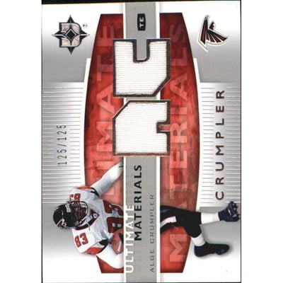 2007 Ultimate Collection Materials Silver #UMAC Alge Crumpler