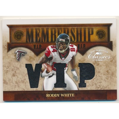 2008 Donruss Classics Membership VIP Jerseys Die Cut #17 Roddy White