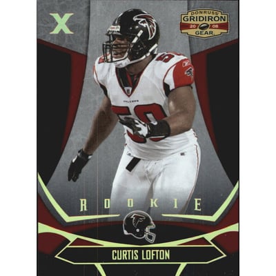 2008 Donruss Gridiron Gear Gold Holofoil X's #119 Curtis Lofton