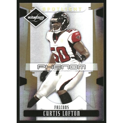 2008 Leaf Limited Gold Spotlight #222 Curtis Lofton