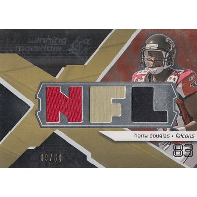 2008 SPx Winning Materials NFL Dual 50 #WMHD Harry Douglas