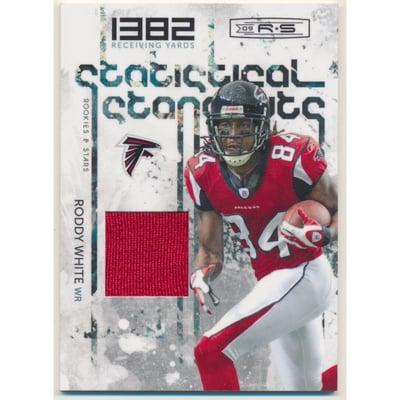 2009 Donruss Rookies and Stars Statistical Standouts Materials #15 Roddy White/95
