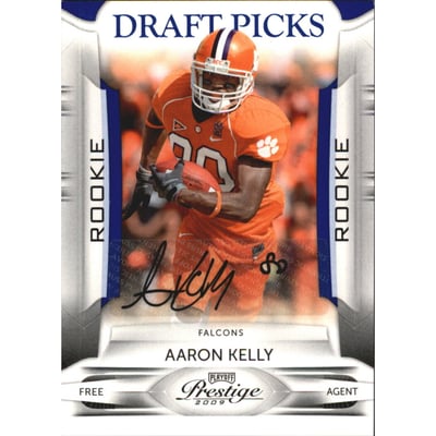 2009 Playoff Prestige Draft Picks Autographs #102 Aaron Kelly/499