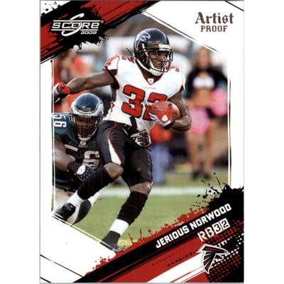 2009 Score Artist's Proof #13 Jerious Norwood