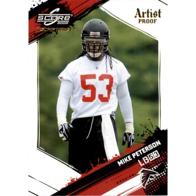 2009 Score Inscriptions Artist's Proof #137 Mike Peterson