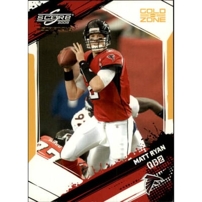 2009 Score Inscriptions Gold Zone #15 Matt Ryan