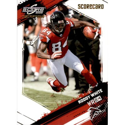 2009 Score Inscriptions Scorecard #18 Roddy White