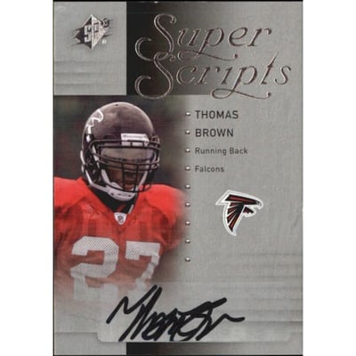 2009 SPx Super Scripts Autographs #SBR Thomas Brown