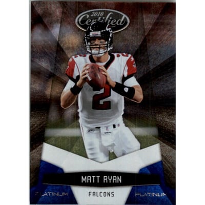 2010 Certified Platinum Blue #5 Matt Ryan
