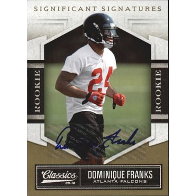 2010 Classics Significant Signatures Gold #135 Dominique Franks/399