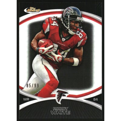 2010 Finest Black Refractors #114 Roddy White