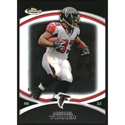 2010 Finest Black Refractors #78 Michael Turner