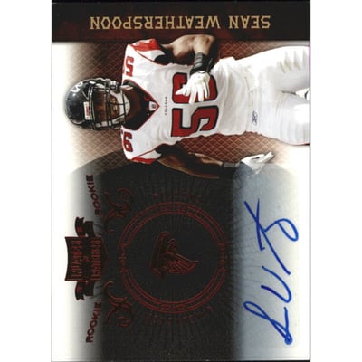 2010 Panini Plates and Patches #187 Sean Weatherspoon AU/649 RC