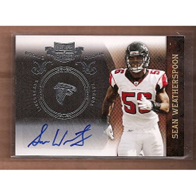 2010 Panini Plates and Patches Signatures Silver #187 Sean Weatherspoon