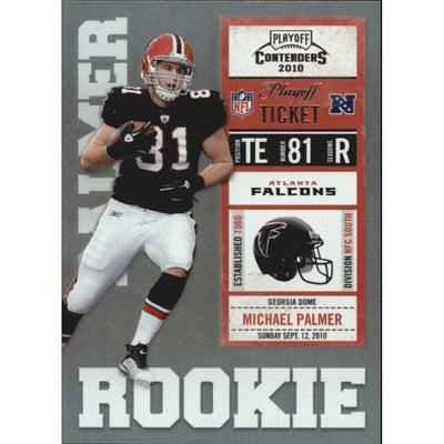 2010 Playoff Contenders Playoff Ticket #185 Michael Palmer