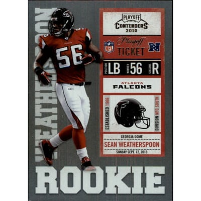 2010 Playoff Contenders Playoff Ticket #187 Sean Weatherspoon