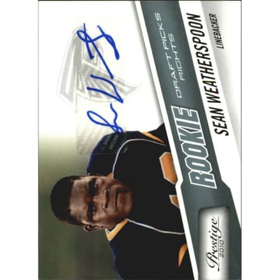2010 Prestige Draft Picks Rights Autographs #290 Sean Weatherspoon/399