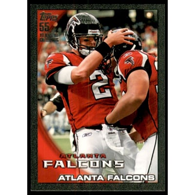 2010 Topps Black #16 Atlanta Falcons Team/Matt Ryan