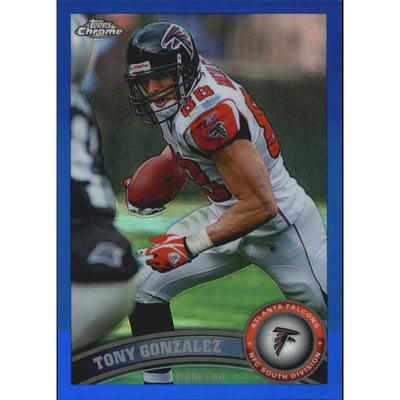 2011 Topps Chrome Blue Refractors #87 Tony Gonzalez