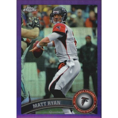2011 Topps Chrome Purple Refractors #140 Matt Ryan