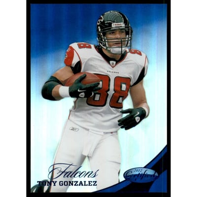2012 Certified Mirror Blue #120 Tony Gonzalez