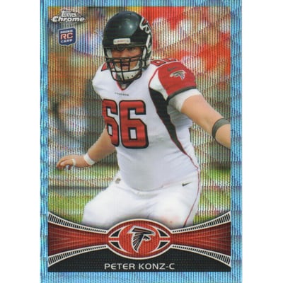 2012 Topps Chrome Blue Wave Refractors #BW96 Peter Konz