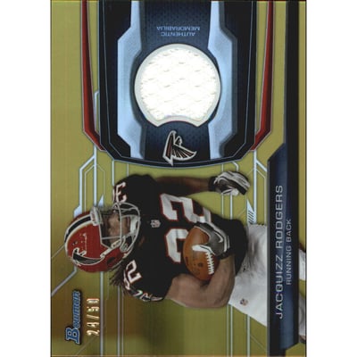 2013 Bowman Relics Gold 50 #BRJR Jacquizz Rodgers