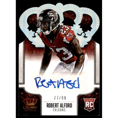 2013 Crown Royale Rookie Signatures Silver Holofoil #182 Robert Alford