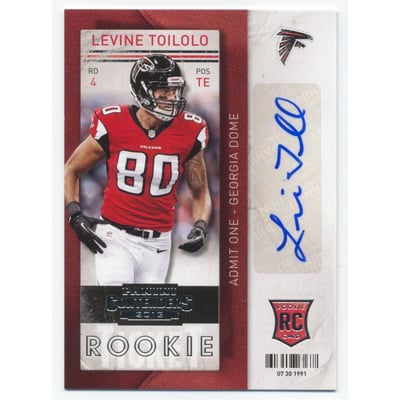 2013 Panini Contenders #160A Levine Toilolo AU RC