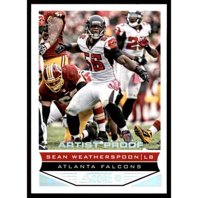 2013 Score Artist's Proof #13 Sean Weatherspoon