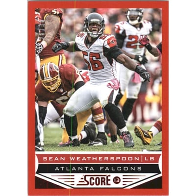 2013 Score Red Zone #13 Sean Weatherspoon