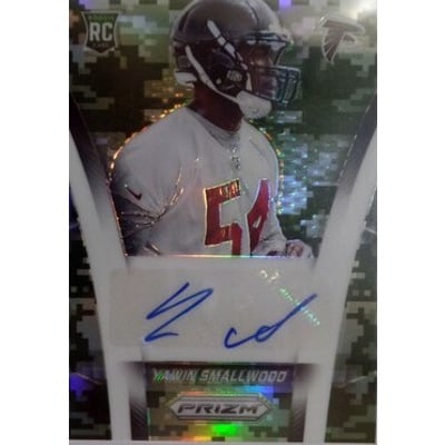 2014 Panini Prizm Rookie Autographs Prizms Camo #ARYS Yawin Smallwood/150