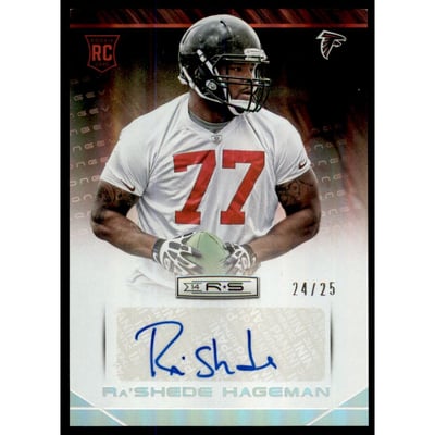 2014 Rookies and Stars Rookie Autographs Longevity Platinum #178 Ra'Shede Hageman/25