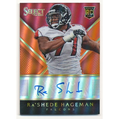 2014 Select Rookie Autographs Prizm Orange #RARH Ra'Shede Hageman/35