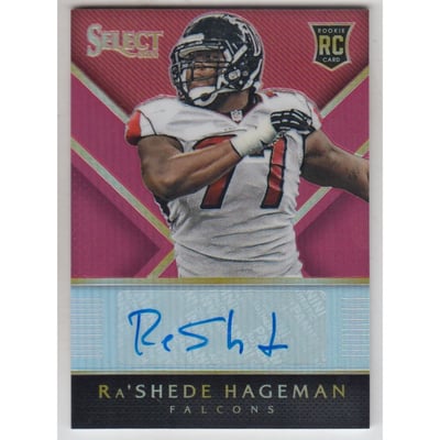 2014 Select Rookie Autographs Prizm Red #RARH Ra'Shede Hageman/50