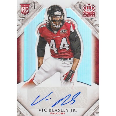 2015 Crown Royale Silver Holofoil #148 Vic Beasley Jr. AU/99