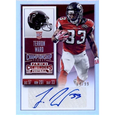 2015 Panini Contenders Championship Ticket #262 Terron Ward AU/99