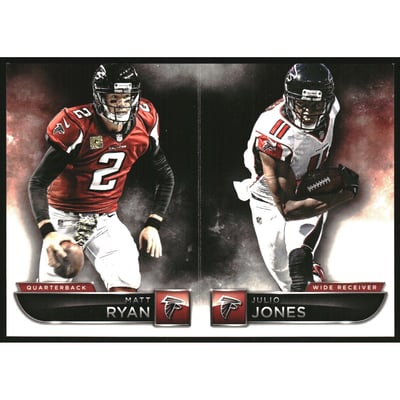 2015 Panini Playbook Platinum #6 Julio Jones/Matt Ryan