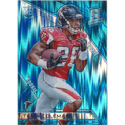 2015 Panini Spectra Neon Blue #135 Tevin Coleman
