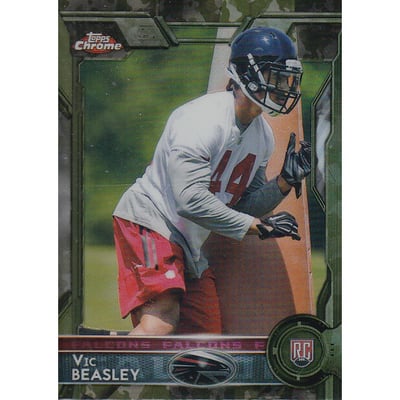 2015 Topps Chrome Mini Camo Refractors #101 Vic Beasley