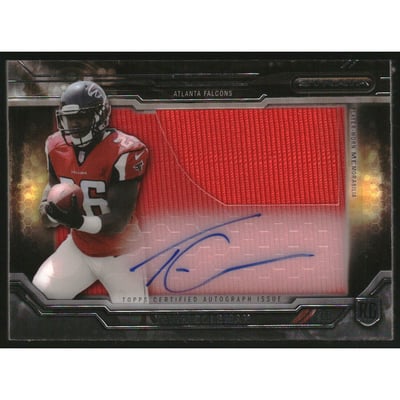 2015 Topps Strata Clear Cut Rookie Relic Autographs #CCAPTC Tevin Coleman