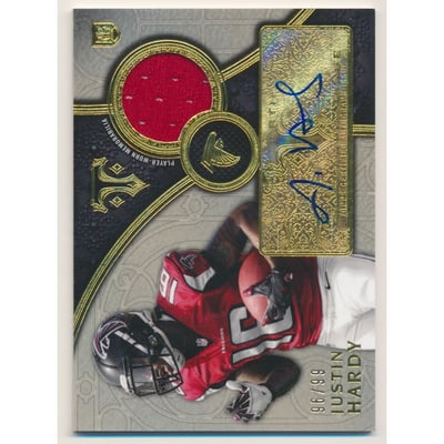 2015 Topps Triple Threads Rookie Autograph Relics #TTRARJH Justin Hardy