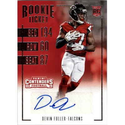 2016 Panini Contenders #241 Devin Fuller AU RC