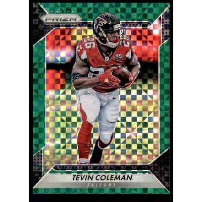 2016 Panini Prizm Prizms Green Power #11 Tevin Coleman