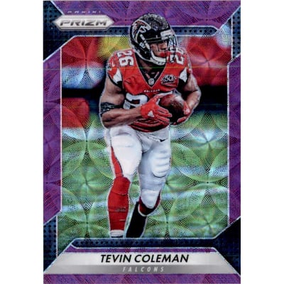 2016 Panini Prizm Prizms Purple Scope #11 Tevin Coleman