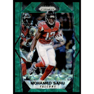 2017 Panini Prizm Prizms Green Scope #189 Mohamed Sanu