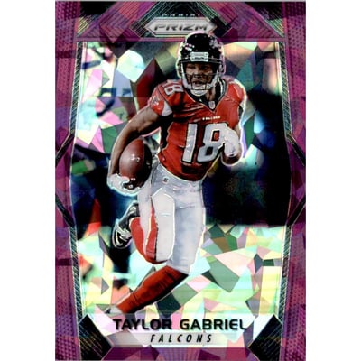 2017 Panini Prizm Prizms Purple Crystals #191 Taylor Gabriel