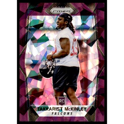 2017 Panini Prizm Prizms Purple Crystals #284 Takkarist McKinley
